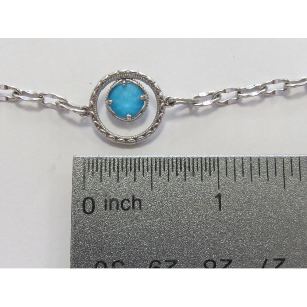 Tacori blooms Neo turquoise 5 stations 925 rare necklace. - Picture 2 of 6